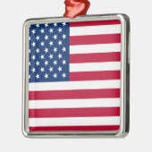 Amerikaanse vlaggestars en stripes metalen ornament (Links)