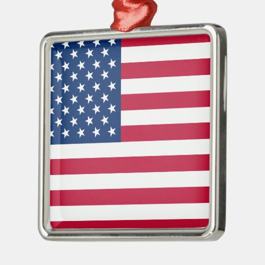 Amerikaanse vlaggestars en stripes metalen ornament (Links)