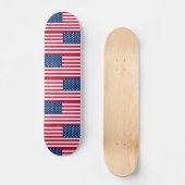 Amerikaanse vlaggestars en stripes persoonlijk skateboard (Voorkant)
