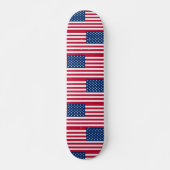 Amerikaanse vlaggestars en stripes persoonlijk skateboard (Voorkant)