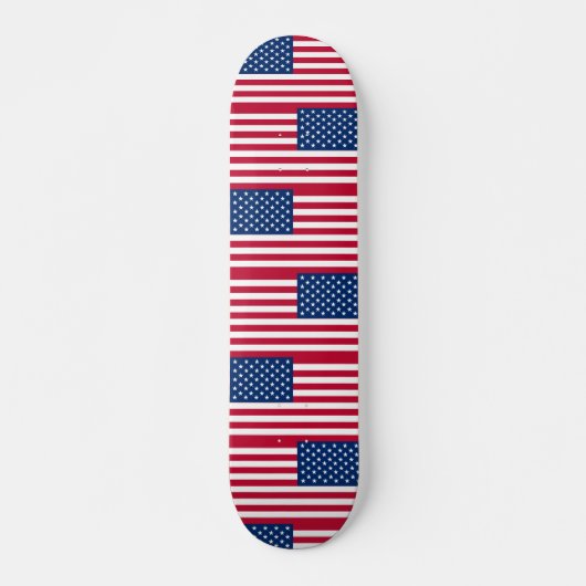Amerikaanse vlaggestars en stripes persoonlijk skateboard (Voorkant)