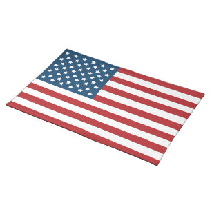Amerikaanse vlaggestars en stripes placemat