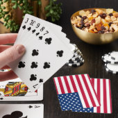 Amerikaanse vlaggestars en stripes pokerkaarten (Insitu)