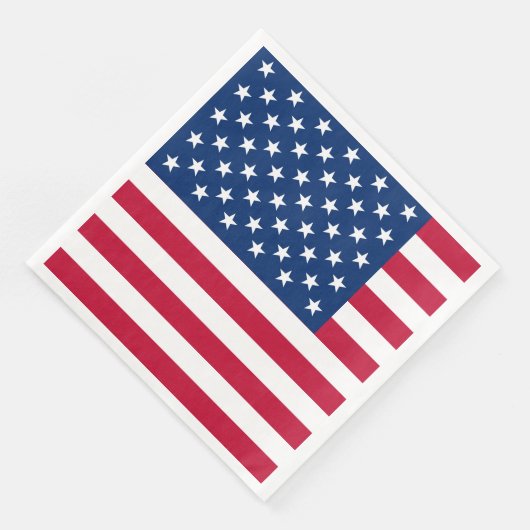 Amerikaanse vlaggestars en stripes servet (Hoek)