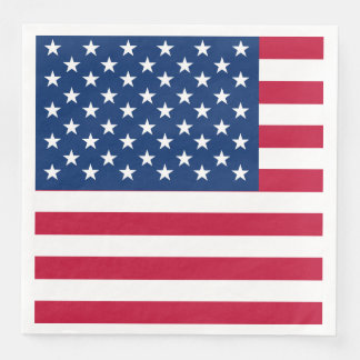 Amerikaanse vlaggestars en stripes servet