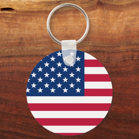 Amerikaanse vlaggestars en stripes sleutelhanger (Voorkant)