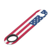 Amerikaanse vlaggestars en stripes speed flessenopener (Voorkant Gekanteld)