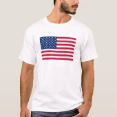 Amerikaanse vlaggestars en stripes t-shirt (Voorkant)
