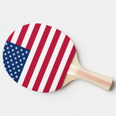 Amerikaanse vlaggestars en stripes tafeltennisbatje (Zijkant)