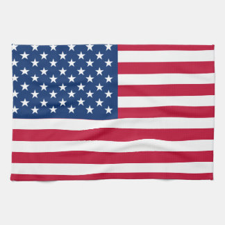 Amerikaanse vlaggestars en stripes theedoek