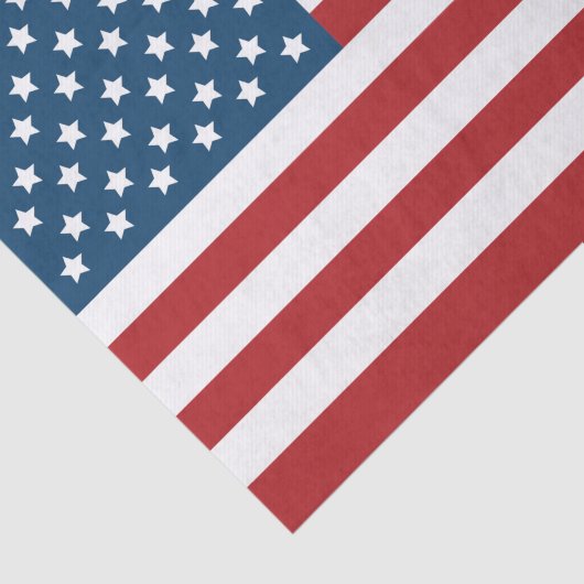 Amerikaanse vlaggestars en stripes tissuepapier (Detail)