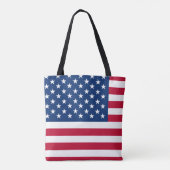 Amerikaanse vlaggestars en stripes tote bag (Achterkant)
