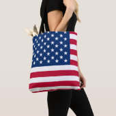 Amerikaanse vlaggestars en stripes tote bag (Dichtbij)
