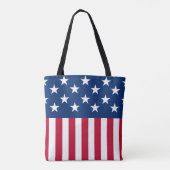 Amerikaanse vlaggestars en stripes tote bag (Achterkant)
