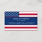 Amerikaanse vlaggestars en stripes visitekaartje (Voorkant)