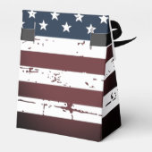Amerikaanse vlaggestars en strips patriottisch bedankdoosjes (Achterkant)