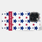 Amerikaanse vlaggestars iPhone hoesje (Achterkant horizontaal)