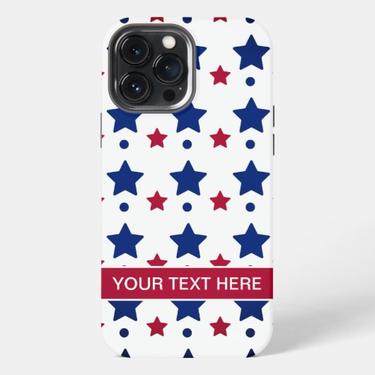 Amerikaanse vlaggestars iPhone hoesje (Achterkant)