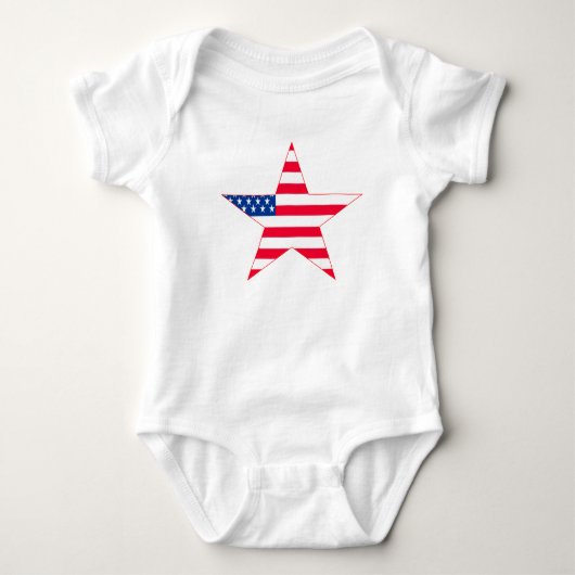 Amerikaanse vlaggestars romper (Voorkant)