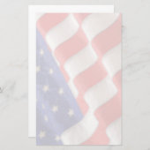 Amerikaanse vlaggestationeermachine briefpapier (Voorkant / Achterkant)