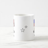 Amerikaanse vlaggesteente (lt brindle white 3) koffiemok (Center)