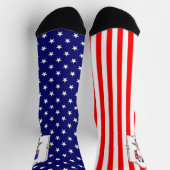 Amerikaanse vlaggesteente (lt brindle white 3) sokken (Top)