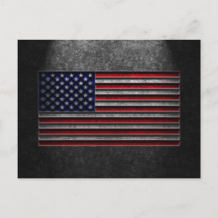 Amerikaanse vlaggesteente textuur aankondigingskaart