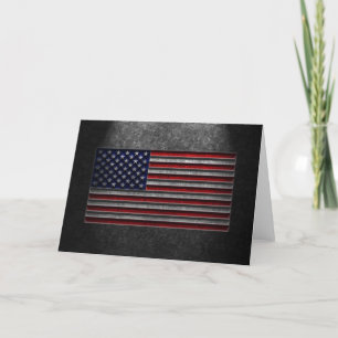 Amerikaanse vlaggesteente textuur bedankkaart