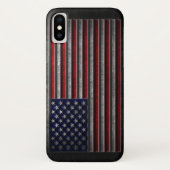 Amerikaanse vlaggesteente textuur Case-Mate iPhone case (Achterkant)