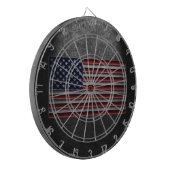 Amerikaanse vlaggesteente textuur dartbord (Voorkant Links)