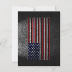 Amerikaanse vlaggesteente textuur feestdagenkaart