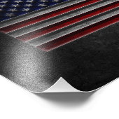 Amerikaanse vlaggesteente textuur foto afdruk (Hoek)