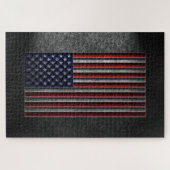 Amerikaanse vlaggesteente textuur legpuzzel (Horizontaal)