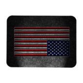Amerikaanse vlaggesteente textuur magneet (Horizontaal)