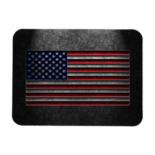 Amerikaanse vlaggesteente textuur magneet