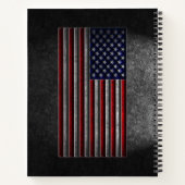 Amerikaanse vlaggesteente textuur notitieboek (Achterkant)