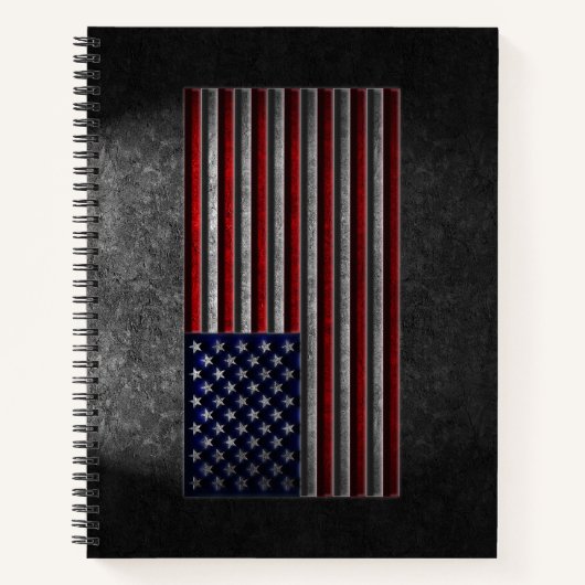 Amerikaanse vlaggesteente textuur notitieboek (Voorkant)