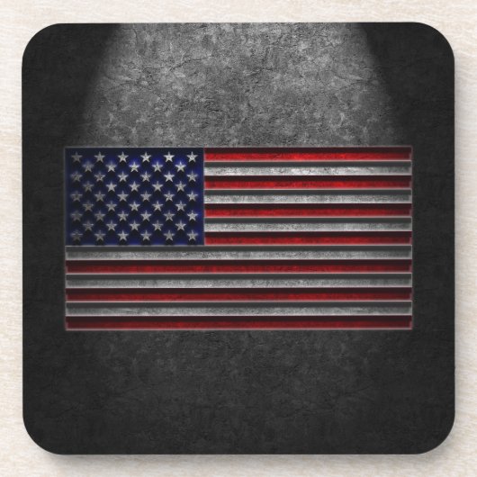 Amerikaanse vlaggesteente textuur onderzetter (Voorkant)