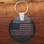 Amerikaanse vlaggesteente textuur sleutelhanger (Voorkant)