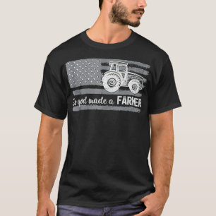 Amerikaanse vlaggetractor dus God heeft een boer g T-shirt