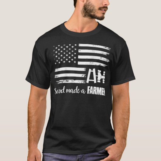 Amerikaanse vlaggetractor dus God heeft een boer g T-shirt (Voorkant)