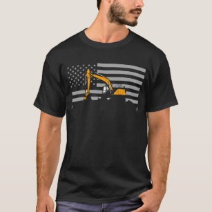 Amerikaanse vlaggraafmachine Amerikaanse vlag T-shirt