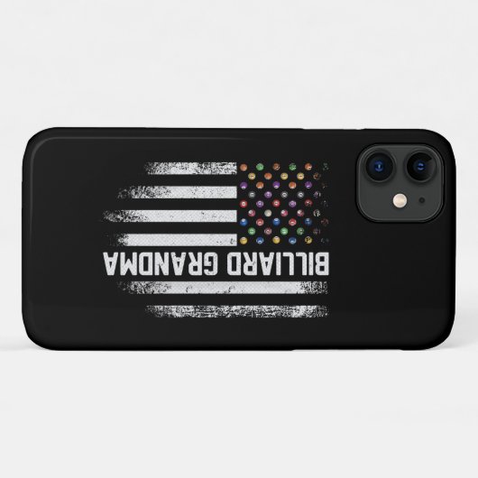  Amerikaanse vlaggroep Billiard Case-Mate iPhone Case (Achterkant (horizontaal))