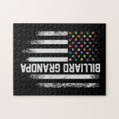  Amerikaanse vlaggroep Billiard Grandpa Legpuzzel (Horizontaal)