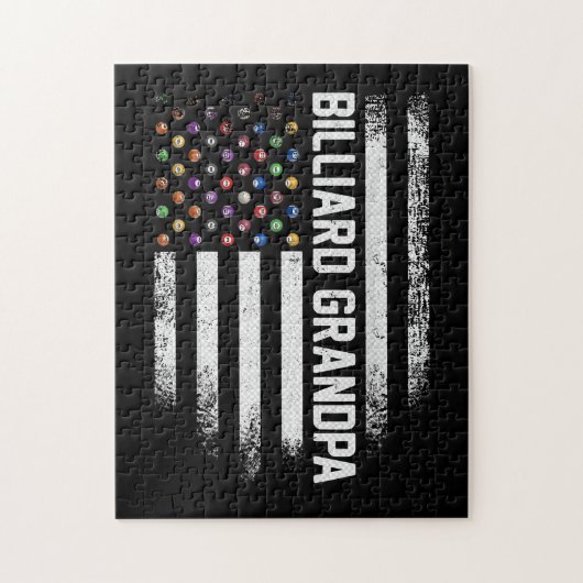  Amerikaanse vlaggroep Billiard Grandpa Legpuzzel (Verticaal)