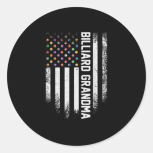  Amerikaanse vlaggroep Billiard Ronde Sticker