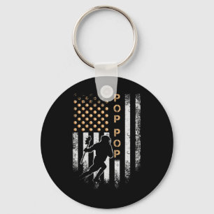 -Amerikaanse vlaggroep Lacrosse Pop Pop Lax S Sleutelhanger
