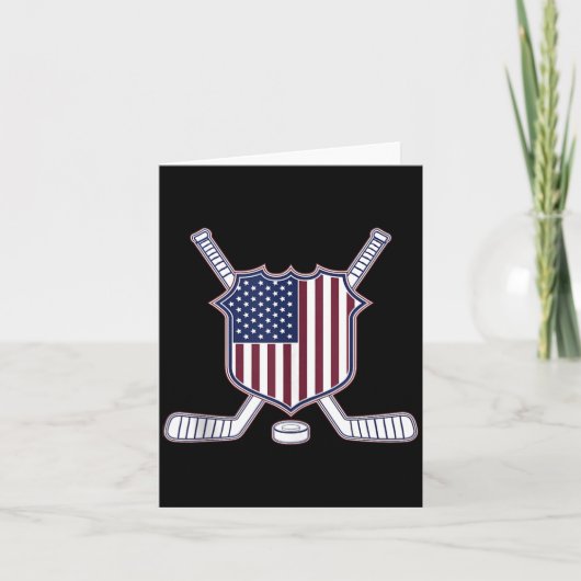 Amerikaanse Vlaghockey Kaart (Voorkant)