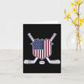 Amerikaanse Vlaghockey Kaart (Gele Bloem)