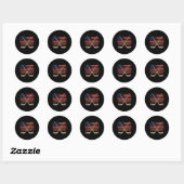 Amerikaanse Vlaghockey Ronde Sticker (Vel)